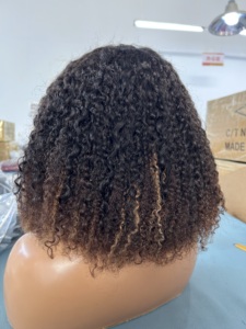 250 Density Kinky Curly Human Hair Bob <strong>Wig</strong> Short Hair <strong>Wigs</strong> for Black Women Glueless <strong>Afro</strong> Kinky Curly 4x4 13x4 Lace Front <strong>Wigs</strong> - Product Image 3