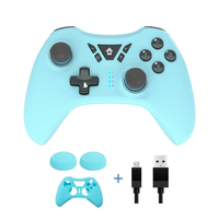 Control Inalámbrico Económico para Computadora, Joystick, Gamepad con Cable, Funda de Silicona, Control con Agarre para Switch Pro y PC