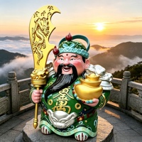 Sculptures Guan Yu colorées de taille personnalisable BZY (modèles d'extérieur ou de bureau) pour la décoration intérieure, statues en résine