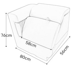 Cổ điển phao góc sofa phao trái nạc trở lại ngồi có thể ngả phần với không gian lưu trữ ở phía dưới - Product Image 3