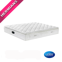 Matelas hybride Euro Top à ressorts, mousse confortable, latex naturel, fermeté moyenne, respirant, orthopédique, compressé sous vide, enroulé en boîte pour lit