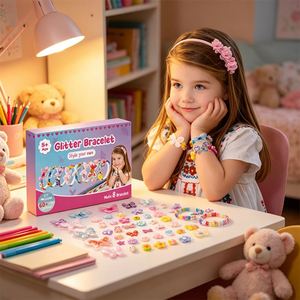 Charming Girls <b>DIY</b> Hair <b>Kit</b> Make Your Own Headbands Bow Clips Butterfly Gem Stickers Creative Toy Box Gift Present - Product Image 3