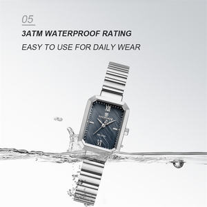 NAVIFORCE 5050 Montres pour femmes en acier inoxydable Fabricants de marques privées en Chine Armbanduhr Ohne Logo Montre-bracelet simple rétro - Product Image 3