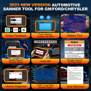 เครื่องมือวิเคราะห์รถยนต์ NEW Creader 2.0 สำหรับ FGC OBD2 รองรับรถยนต์ทุกยี่ห้อ ระบบเต็มรูปแบบ พร้อมโค้ดบริการทั้งหมด - Product Image 6