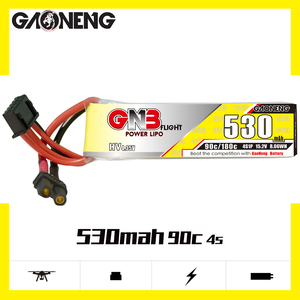 4S 15.2V HV 530mah 90C 180C แบตเตอรี่ลิโป้ GAONENG PowerWhoop ขั้วต่อ MCPX EMAX Tinyhawk Brushless Kingkong Tiny7 Beta75S - Product Image 2