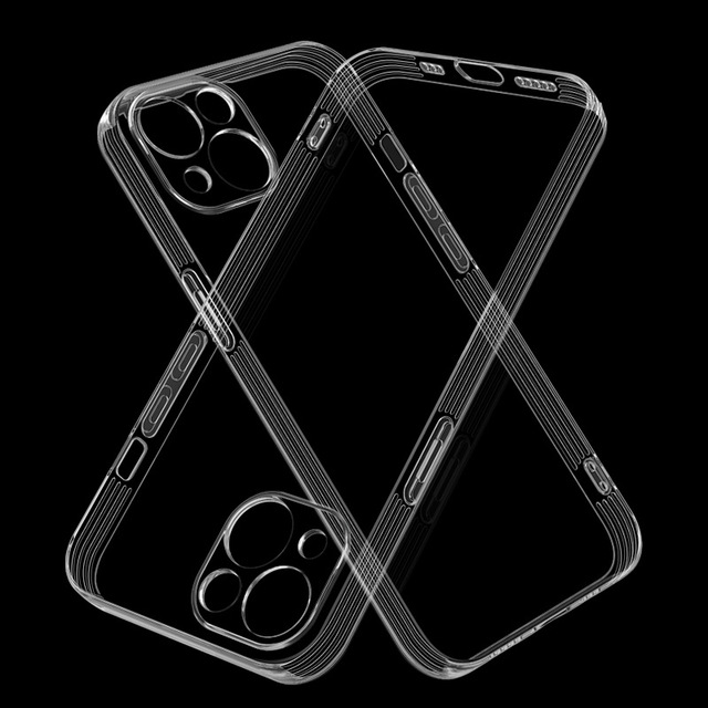 Luxury Mobile Phone case Transparent Soft Tpu Back Cover for iPhone 11 12 11 Pro 14 7 8 13 Pro Max