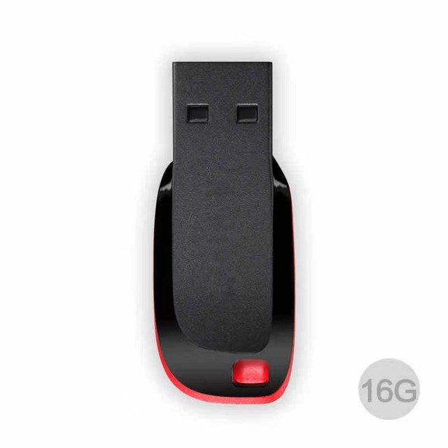 USB Flash Drive 2GB to 64GB Waterproof Silver Plastic U Disk Memoria Stick New 2.0 Interface Pendrive Pen Drive Gift