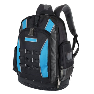 Heavy Duty Waterproof <b>Tool</b> Backpack with Rigid Base, 30+ Pockets, 1680D Oxford <b>Electrician</b> Technician Construction Gear Bag - Product Image 1