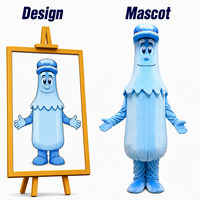MOQ 1 PC Costume de Mascotte Gonflable en Peluche Ultra Douce Personnalisé pour Événements de Noël et de Marque, OEM/ODM Disponible, Taille Adulte
