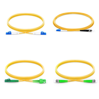 Câble de raccordement en fibre optique 10ft 30ft 50ft 100ft 150ft avec connecteurs SC/LC/ST/FC APC UPC Duplex Simplex LSZH