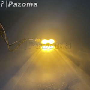 2X Universal 8mm cromo LED Luz de señal de giro lámpara ámbar para Kawasaki <span class=keywords><strong>Ninja</strong></span> <span class=keywords><strong>Yamaha</strong></span> YZF v-star Honda Suzuki la mayoría de las motocicletas - Product Image 6