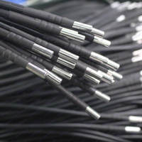 Termometer DS18B20 Tabung Baja Tahan Karat 3-Kabel dengan Konektor Jack 2.5mm 3.5mm 6.35mm untuk Peralatan Pemanas Lantai