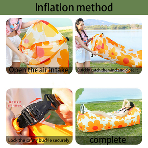 IStapromo Gifts Outdoor Custom Printing Air Lounger <b>Sofa</b> Portable Foldable Ultralight Quick Inflation <b>Camping</b> Inflatable AirSofa - Product Image 5