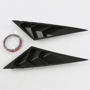 Car Rear <b>Window</b> ABS Carbon Fiber Print Side <b>Cover</b> Trim Sticker Vent Scoop for 2021 2022 2023 2024 2025 - Product Image 3