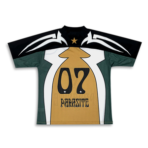 Camiseta de Fútbol Americano Retro Personalizada, Talla Grande, Transpirable, de Poliéster/Algodón, Secado Rápido, Anti-UV, Estilo Urbano, con Diseño de Empalme - Product Image 3
