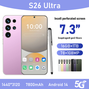 Teléfono Móvil S26 Ultra Dual SIM Desbloqueado Más Vendido, Pantalla <span class=keywords><strong>de</strong></span> 7.3 Pulgadas, 16GB+1TB, Cámara <span class=keywords><strong>de</strong></span> 108MP, Batería <span class=keywords><strong>de</strong></span> Larga Duración, Smartphone Android - Product Image 6