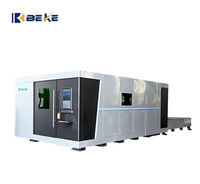 Mesin Pemotong Laser Fiber BEKE Practical 4020-6KW Pendingin Air Kontrol Cypcut 3-Axis Pemotongan Logam Mendukung AI/PLT/DXF Baru