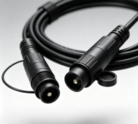 Cordon de brassage fibre optique étanche FTTH double OptiTap compatible G657A2 LSZH Simplex IP68 OD:3.0mm/5.0mm longueur personnalisée