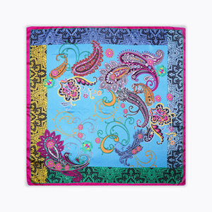 Wholesale Oem Manufacturer Luxury Colorful Custom Brand <b>Large</b> Size Silk Satin Scarf - Product Image 3