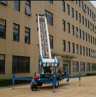 Nouvelle machine de déménagement JIUHE : Chariot élévateur à échelle tractable pour matériaux de construction en hauteur, idéal pour le levage et le déplacement