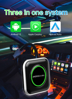 Adaptateur sans fil CarPlay Android Auto 4 Go + 64 Go de RAM Android 13.0 Garantie 1 an Compatible universel