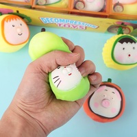 Jouet Squishy Fruité Durian Ananas Anti-Stress TPR à Remontée Lente Mini Fidget à Presser Cadeau Nouveauté pour Enfants et Adultes Vente en Gros