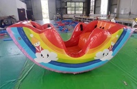 Bateau gonflable hermétique en PVC écologique, modèle Pirate Arc-en-ciel Balançoire, capacité 500 kg, 4-6 personnes, prix usine