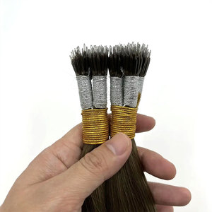 Nano Nhẫn phần mở rộng tóc người Silicone thô đôi rút ra Nano lời khuyên tóc con người mở rộng Keratin tóc - Product Image 4