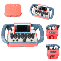 Convertidor de Frecuencia Industrial, Terminal de Control Inalámbrico con 7 Palancas de Mando y Pantalla LCD para Camión Bomba de Concreto de 6 Etapas