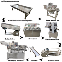 Machine de formage de bonbons durs de forme personnalisable pour ligne de production de sucette irrégulière Machine d'emballage à flux élevé