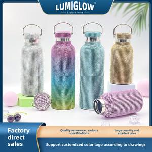 350-750ML Sports Isolé Enfants Tasse Creative Diamant Incrusté 304 Acier Inoxydable Grande Taille Vide Drinkware 500ml - Product Image 4