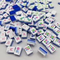 Fabrikpreis Luxuriöses 160-Teiliges 4-Schichtiges Blaues Acryl Country Club Amerikanisches Mahjong-Set