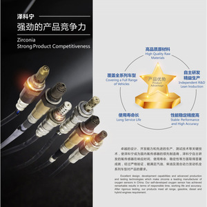 Capteur d'oxygène en zircone pour remplacement automobile, haute précision, longue durée de vie, compatible avec Denso Ntk Bosch Delphi - Product Image 1