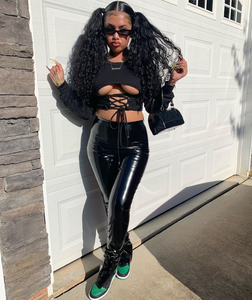 cute leather pants outfits