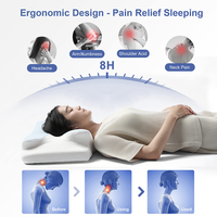 Dormeur latéral soulagement de la douleur au cou contour en forme d'arc oreiller orthopédique hôtel maison étudiant mousse à mémoire oreiller cervical