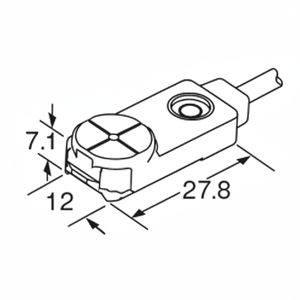 Para sensor de proximidad inductivo de forma rectangular Panasonic - Product Image 1