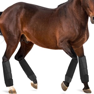 Botas Protectoras para Caballos de Neopreno para Patas Delanteras y Traseras, Equipo Ecuestre - Product Image 1