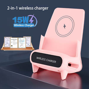 Support de chargeur sans fil 15W pour <span class=keywords><strong>iPhone</strong></span> Samsung Xiaomi Vivo OPPO Chargeurs de téléphone Station de <span class=keywords><strong>charge</strong></span> rapide <span class=keywords><strong>Induction</strong></span> - Product Image 1