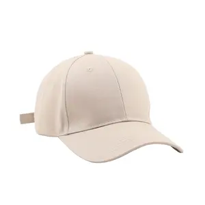 Logo Custom Blank Six Panels Advertising Promotional Baseball Cap With Chino Twill