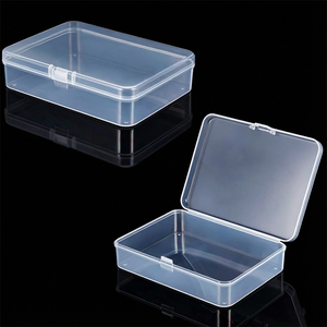 Factory Wholesale Multi Size Hardware <strong>Small</strong> Items Plastic Pp Clear Organizer Case <strong>Small</strong> Luxury Jewelry <strong>Storage</strong> <strong>Box</strong> With <strong>Lid</strong> - Product Image 1
