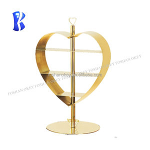 Support de présentation en forme de papillon OKEY, support de <span class=keywords><strong>buffet</strong></span> moderne en or, élévateur de dessert, support à thé de l'après-midi pour <span class=keywords><strong>buffet</strong></span> - Product Image 4