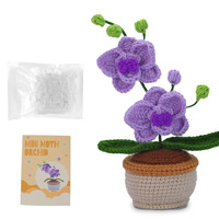Kit de crochet écologique pour débutants pour plantes en pot, artisanat textile, décoration de la maison, cadeau fait main