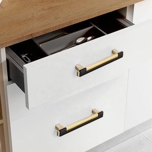 Zuogang pegangan furnitur perangkat keras Modern laci lemari kabinet kenop pintu paduan seng pegangan lemari - Product Image 4