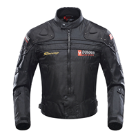 Veste de moto en coton Duhan avec broderie personnalisée, veste de course vintage pour homme, hiver