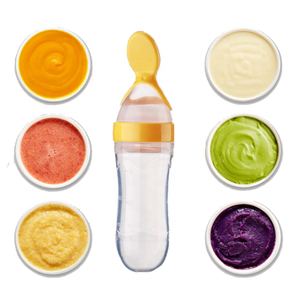 Productos de alimentación <span class=keywords><strong>para</strong></span> <span class=keywords><strong>bebés</strong></span>, alimentador de silicona sin BPA de 90ml, <span class=keywords><strong>cuchara</strong></span> <span class=keywords><strong>dispensadora</strong></span> de alimentos, alimentador de pasta de arroz - Product Image 4