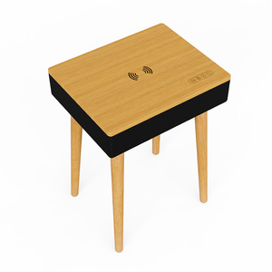Audmic Bluetooth <span class=keywords><strong>TABLE</strong></span> Haut-parleur Filaire Super Bass Sound Subwoofer Home Cinéma Rechargeable <span class=keywords><strong>Table</strong></span> de Musique avec Chargeur à Induction - Product Image 4