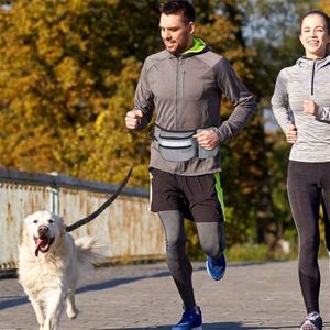 Outdoors Latest Hands Free Dual <b>Padded</b> Dog Leash Zipper Pouch Pet Training Bag Walking <b>Running</b> Pet Training Food Waist Bag - Product Image 3