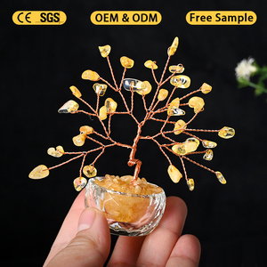 Wholesale Natural Healing Crystal Stone Craft Mini <b>Tree</b> Luck Crystal <b>Tree</b> Crystal Decoration for Fengshui - Product Image 4