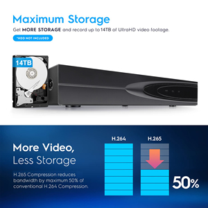 Enregistreur vidéo réseau (<span class=keywords><strong>NVR</strong></span>) OEM <span class=keywords><strong>16</strong></span> <span class=keywords><strong>canaux</strong></span> 5MP 4K avec audio bidirectionnel, 1 SATA jusqu'à 18 To, fabriqué en usine, avec fonction Cloud - Product Image 3