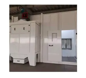 CE factory price economic walk in side filters manual powder coating spray room